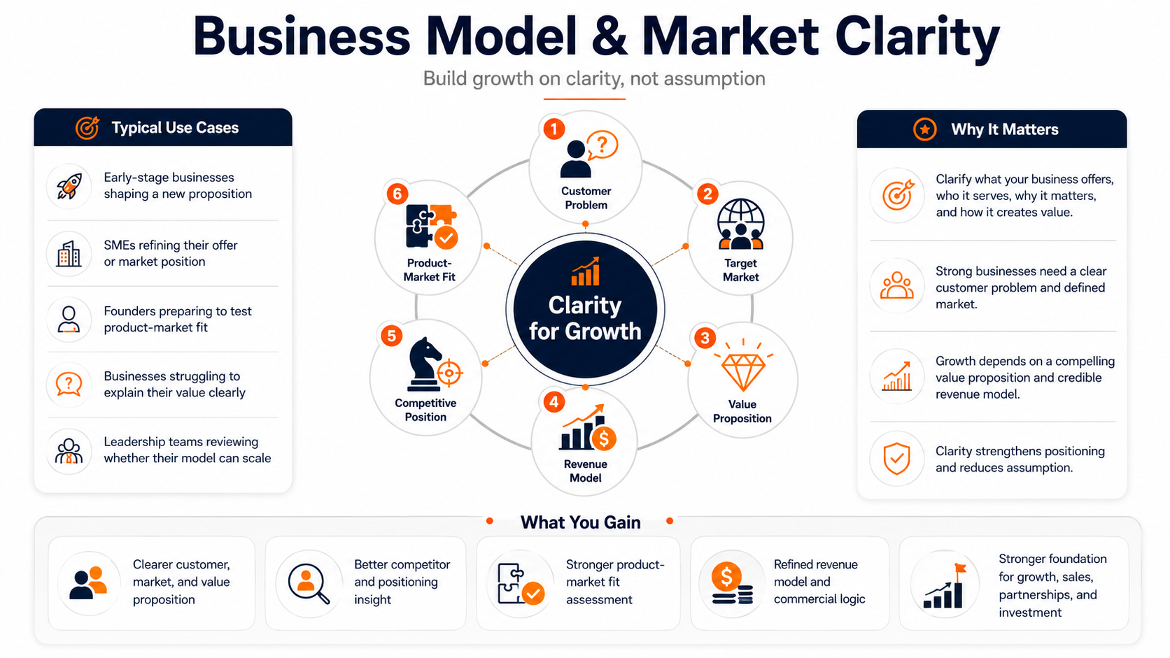 Business Model & Market Clarity Infographic