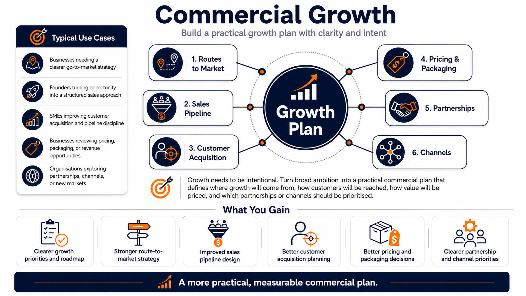 Commercial Growth Strategy Infographic